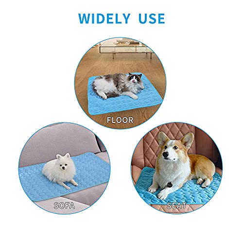 Feixi Pet Cooling Mats For Dogs Cats Summer Cool Bed Mat, Keep Pet Cool, Dog Cooling Pads Or Mats, Hot Weather Sleeping Mat Blanket For Pet Beds/Kennel /Sofa/Floor/Car Seats Cooling (28X22In/70X56Cm) #TOP3