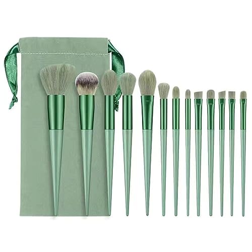 Pinceaux maquillage souples 13 pièces pour fond de teint et correcteur fluide sans traces