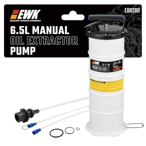 EWK 6.5L Manual Oil Extractor Pump for Oil Change, Fluid Evacuators for Cars, Boats, Jet Skies,...