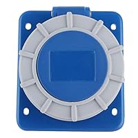 16A Panelmontage-Buchse, Marine-Shore-Stromanschlüsse, Abs-Boot-Shore-Steckdose mit Dichtung, IP67, 16A, 220-250 V, für Yacht, Wohnmobil, Wohnmobil