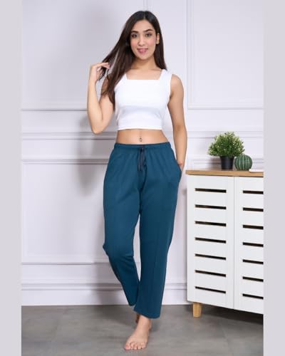Image of CUPID Woman Plus Size Easy Cotton Track Pants, Comfortable Lower, Trouser, Joggers, Lounge Wear, Night n Daily Wear, Pajama, Travel Pant