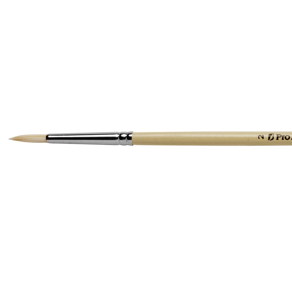 Pro Arte : Series B Hog Beige : Bristle Brush : Round : Size 2