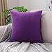 1 Pc pluszowe poszewki na poduszki dekoracyjna miękka przytulna sofa poszewka na poduszkę Nordic solidna poszewka na poduszkę na kanapę Home Decor-50x50cm, ciemnofioletowy