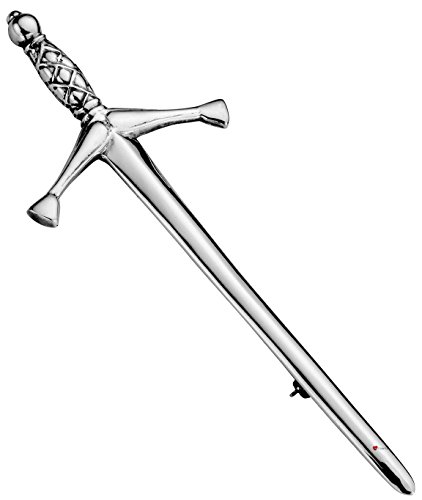 Épingle kilt argent en épée pour costume traditionnel de mariage