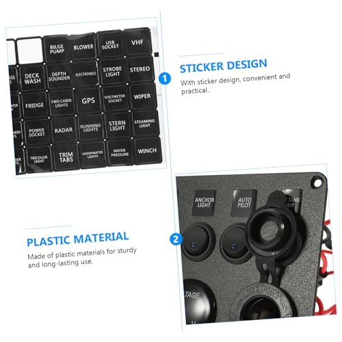SHERCHPRY 1Pc Interruptor De Ignição Marinha Rocker Jackbox Painel De Fusível De Segurança Plug In P