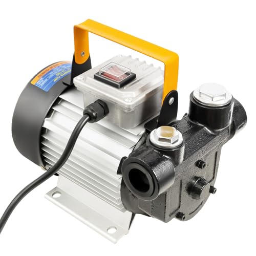 DioPaiB 550w Dieselpumpe Selbstansaugend, Kraftstoffpumpe 20-60l/min, Heizölpumpe 2800rpm Ölabsaugpumpe, Fasspumpe Professionelle Diesel Pumpe, Selbstansaugende Dieselpumpe, Ölpumpe für Betanken Bagge
