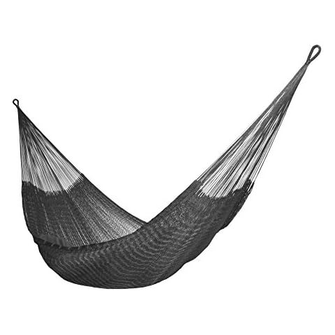 Handmade Yucatan Hammock - Durasol Black - Now New Better Design - More Comfortable Cover