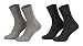 Produktbild 43-46 - 8 Paar Business Socken, Anzugsocken ohne Gummibund Baumwolle - Herren Damen - 8er Pack - 4xanthrazit 4xgrau