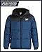 Reebok Mens Winter Jacket - Warm Heavyweight Mens Winter Coat - Wind Water Resistant Insulated Quilted Puffer Jackets for Men, Size Small, Batik Blue