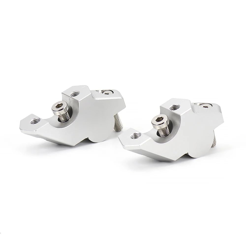 Nuevo 1 par de accesorios plata manillar elevador barra soporte abrazadera para Voge 900 DSX DSX900 DS 900 X DS900X