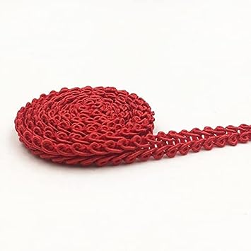 5Meters 8mm Trim Sewing Lace Gold Silver Braided Lace Ribbon Home Party Decoration DIY Clothes Curve Seing Lace