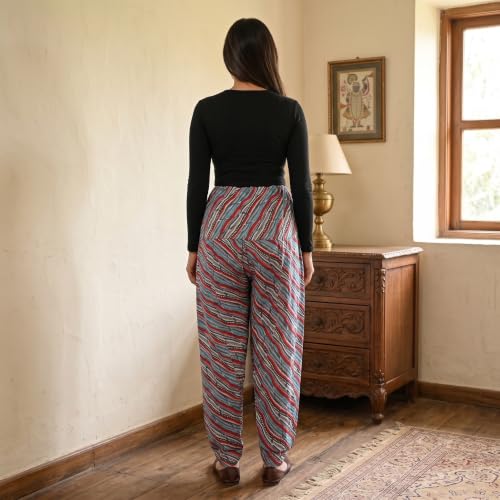 Image of FASHION GALLERY Women's Rayon Relaxed Fit Patiala Salwar with Full Length Drawstring Closure Type and Flexible Waist|Patiala Pant for Woman
