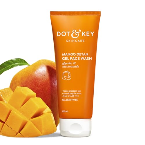 Dot & Key Mango Detan Gel Face Wash | Gently Cleanses Skin From D...