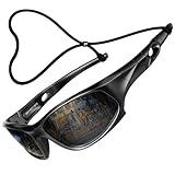 ATTCL Unbreakable Polarized Kids Sunglasses: UV Protection TR90 Ultra-Light Sports Sun Glasses for Boys Girls Age 4-11 shades 5025 black-black