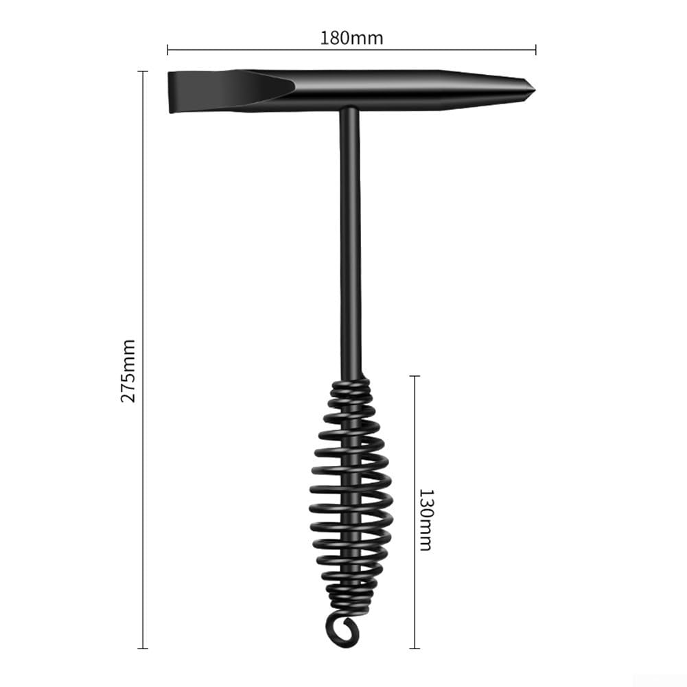 Efficiente martello per scorie di saldatura realizzato in acciaio ad alto tenore di carbonio per una maggiore durata (180 mm)