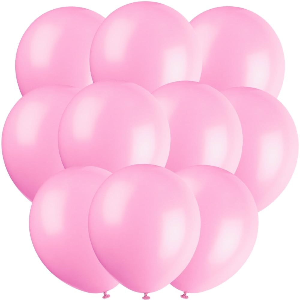 Petal Pink Latex Balloons, 12" (10-Pack) - Premium-Quality & Vibrant Party Decorations, Perfect for Any Celebration