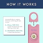 She’s Birdie–The Original Personal Safety Alarm for Women by Women–Loud Siren, Strobe Light and Key Chain in a Variety of Colors (Blossom) - Image 3