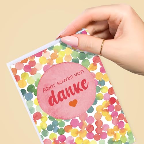 Liebevolles Gastgeschenk – 3x100g Süßes Mikrowellen-Popcorn – Aber sowas von danke – Leckeres Mitgebsel für Hochzeit, Geburtstag & besondere Anlässe – vegan & glutenfrei