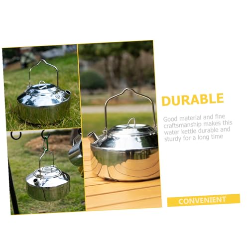 Bouilloire camping portable acier inoxydable accessoire cuisine pour randonnée