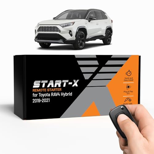 Image of Start-X Remote Starter Kit for Toyota RAV4 Hybrid (2019, 2020, 2021) Vehicles | Push-to-Start Ignition | Plug & Play Install | Lock 3X to Remote Start | Zero Wire Splicing