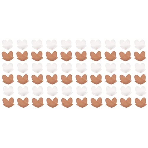 Cabilock 200 Pcs Candy Layer Cuakes Small Birthday Wrapper Holder Aging Muffins, Bakery Diy Base Gift Mini Truffle Flared Trays Weddings Birthdays Disposable Party Convenient Recyclable #TOP22