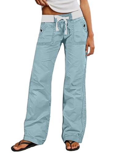 Image of Flamingals Straight Leg Drawstring Pants for Women