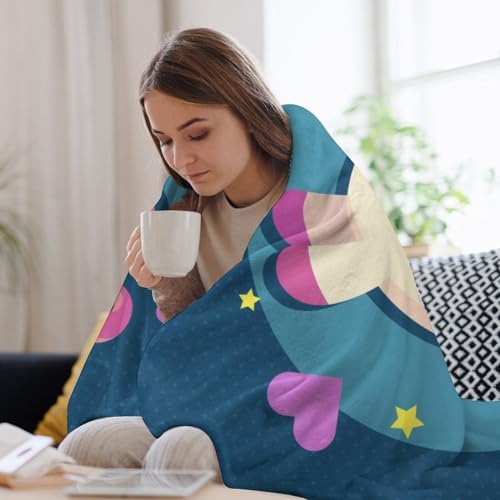 Couverture polaire licorne, le cadeau doux et chaud idéal pour lit - 6