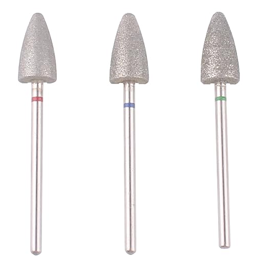 3-Piece Diamond Pedicure Cone Bits