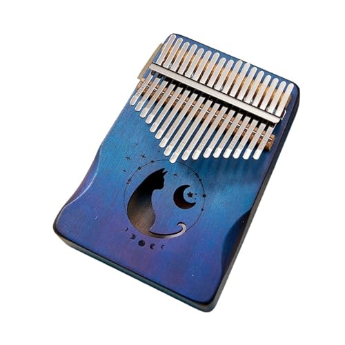 Finger Piano Kalimba Finger Piano 17 Key Kalimba Thumb Piano Musical Instrument(Blue)