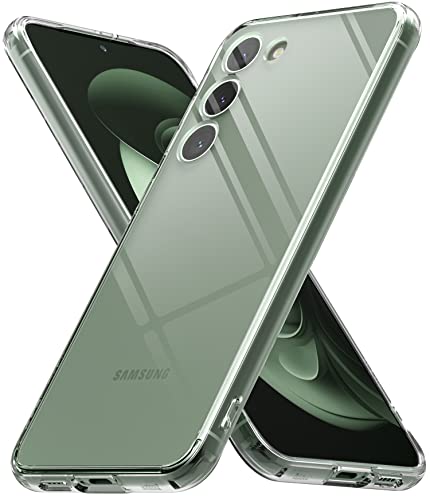 Ringke Fusion Kompatibel mit Samsung Galaxy S23 Plus 5G Hülle Transparent Dünn Weiche Rahmen Case mit Band Löcher - Clear Cover