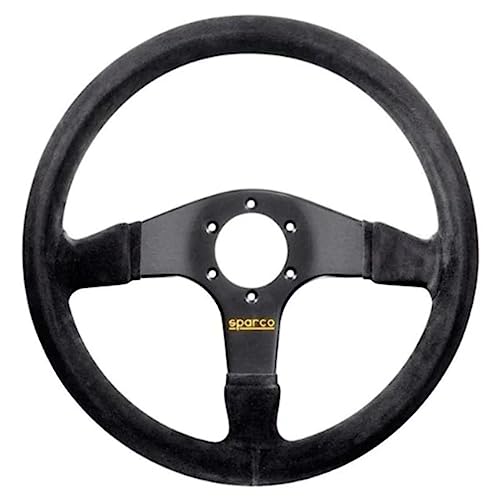 Sparco 015R375PSN Suede Steering Wheel, Black