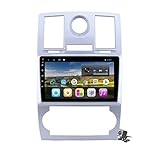 Buladala Android 8.1 9 Pouces Stereo Multimedia GPS Navigation pour Chrysler Aspen 300C 2004-2008 avec Autoradio Soutient WLAN DVD/Bluetooth Main Libre/Commande Au Volant,WiFi: 1+16gb