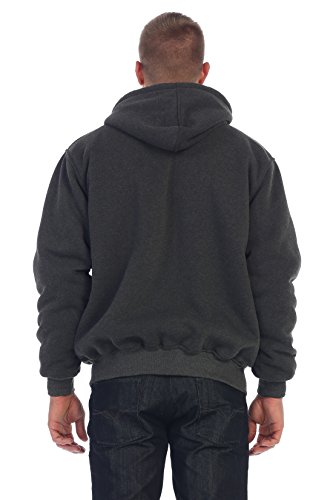 Image of Gioberti Men's Soft Heavyweight Sherpa Lined Fleece Hoodie Jacket