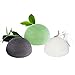 Konjac Éponge Visage (Lot de 3), Set d'éponge Konjac pour Nettoyage et l'exfoliation Profond des Pores, 100% Naturel Charbon de Bambou/Thé Vert/Blanche, Éponges Visage pour Tous les Types de Peau