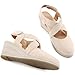 HARENCE Espadrilles Wedge Sandals for Women: Comfortable Closed Toe Ankle Strap Summer Dressy Platform Heels Shoes