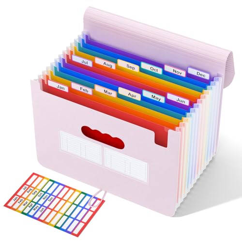 ABC life 12-Pocket Expandable Accordion File Organizer, A4/Letter Sizele