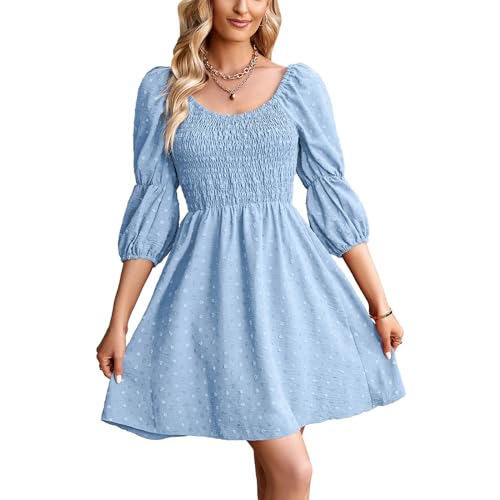 Robe vintage décontractée pour affiner la silhouette grâce à sa taille haute cintrée