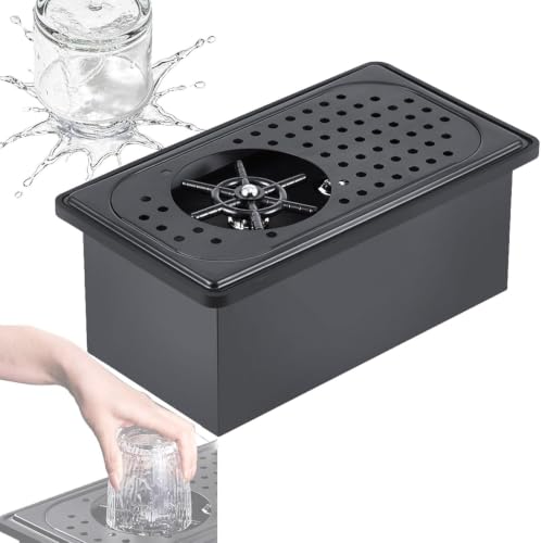 Lavadora de vidrio eléctrica con bandeja extraíble para un mantenimiento rápido y sin goteos