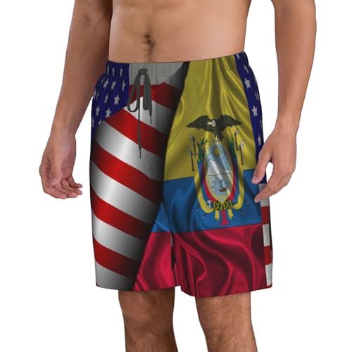 Men's Swim Trunks Beach Shorts Drawstring Quick Dry Running Shorts with Pockets2