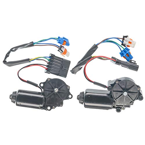 A-Premium Headlight Headlamp Motor Replacement for Chevrolet Corvette 2000-2004 Driver and Passenger Side 2-PC Set