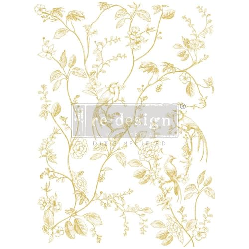 Prima Marketing Re-Design Gold Foil Kacha Decor Transfers-A Bird Song RE665593