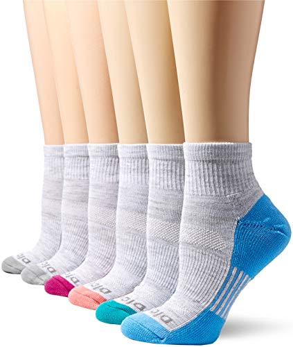 Image of Dickies Women's 6 Pairs Dritech Quarter Socks