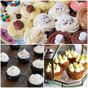 Image of CAKETIME Silicone Muffin Pan- 24 Cups Mini Muffin Pan, Regular 12 Cups Cupcake Pan, 12 Cups Mini Loaf Pan Bakeware Sets