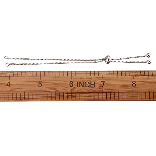 Kissitty 10 Strands Adjustable Brass Slide Extender Chains With Ball Ends 4.84" (12.3Cm) (Random Mixed Color) #TOP5