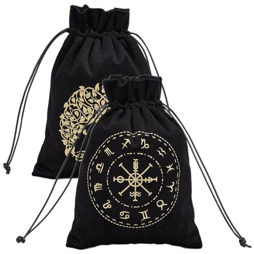 CREATCABIN 2 pz Sacchetti per Tarocchi In Velluto Porta Carte Dei...