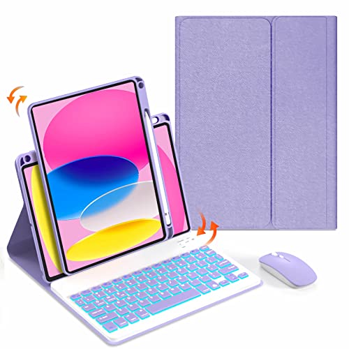 IPad Air 5/4 10.9C` 2022N 2020N pL[{[hA 7FobNCg, 720 ] A}OlbgŒE\ȉMz_[tBluetoothL[{[h,F