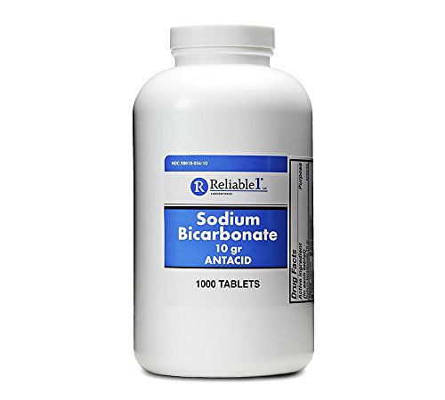 Reliable-1 Laboratories Sodium Bicarbonate 10 gr Antacid 1000 Tablets