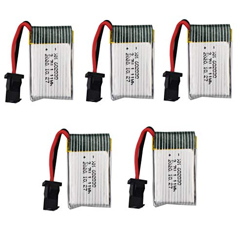 Fytoo 5Pcs 3.7V 300Mah Lithium Battery For 9610E 9604E Rc Car High Speed Rc Racing Remote Control Car Child Toy Car Spare Battery 602030 #TOP13