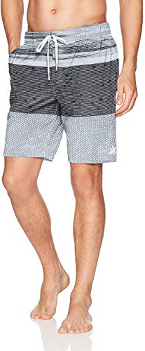 ZeroXposur Mens Guard 4 Way Stretch Board Short/Swim Trunks Grey Atomic Medium