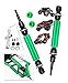RCMYou Drive Shaft CVD Upgrades Part for 1/10 Traxxas Rustler VXL 4X4 4WD Stampede VXL Hoss VXL Slash Platinum/Slash Ultimate/Slash VXL 4x4,2pcs Front Hop-Ups Driveshaft (More Strength) Green